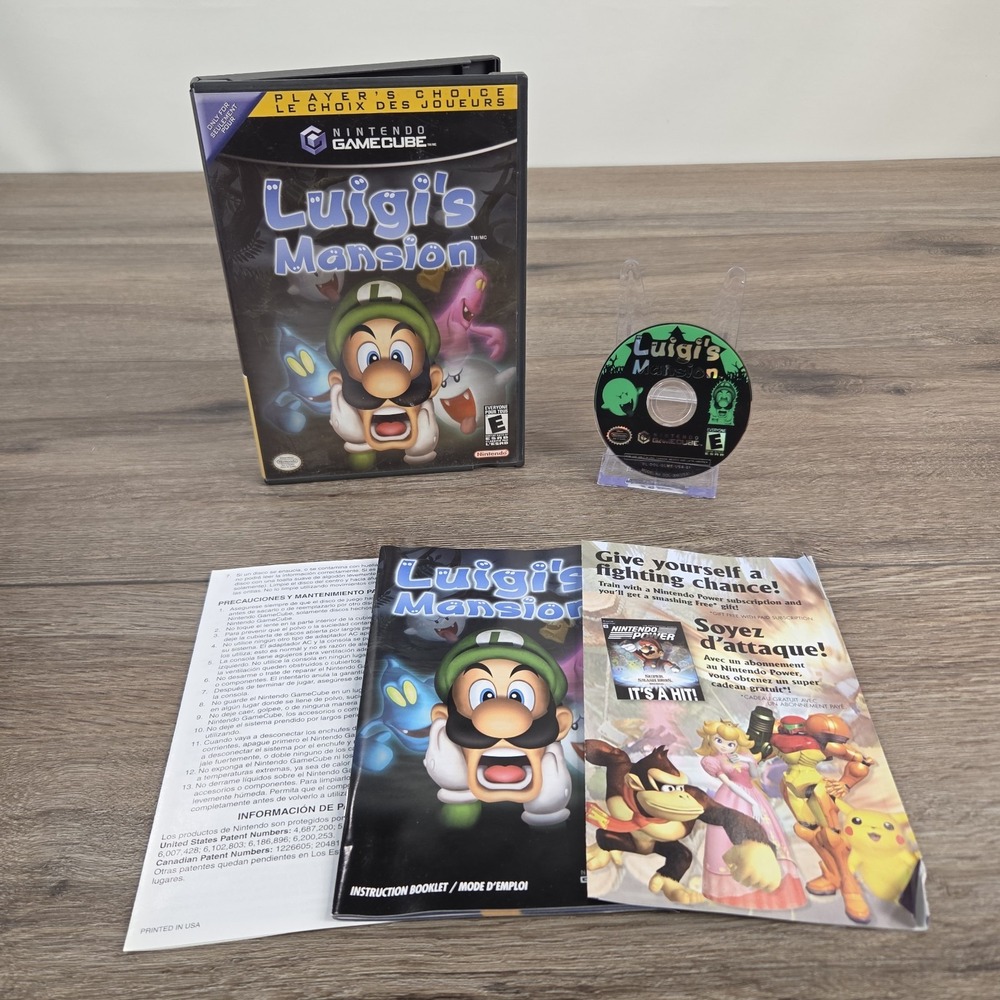 Nintendo Luigi's Mansion Player's Choice Nintendo GameCube CIB CLEAN DISC Tested